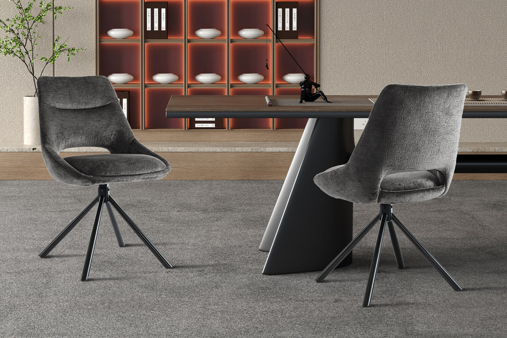 Lot de 2 chaises Dante – Gris