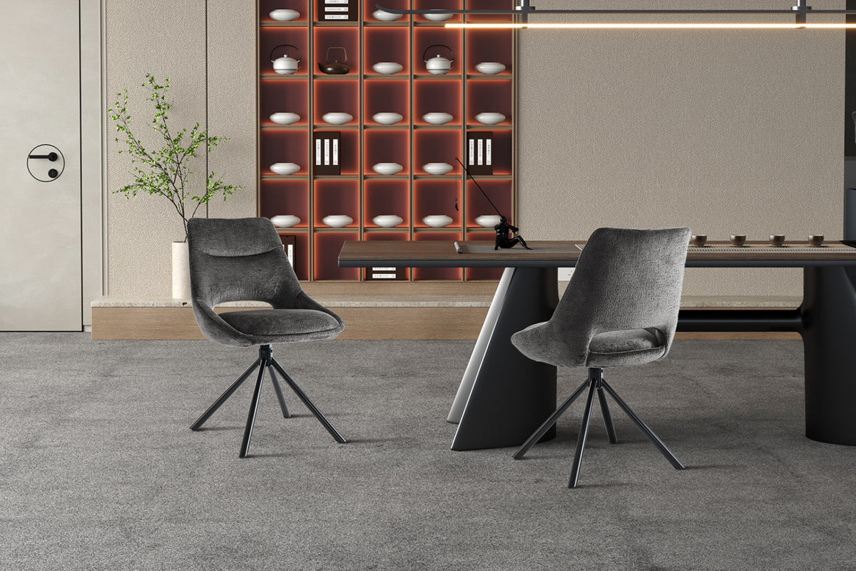 Lot de 2 chaises Dante – Gris