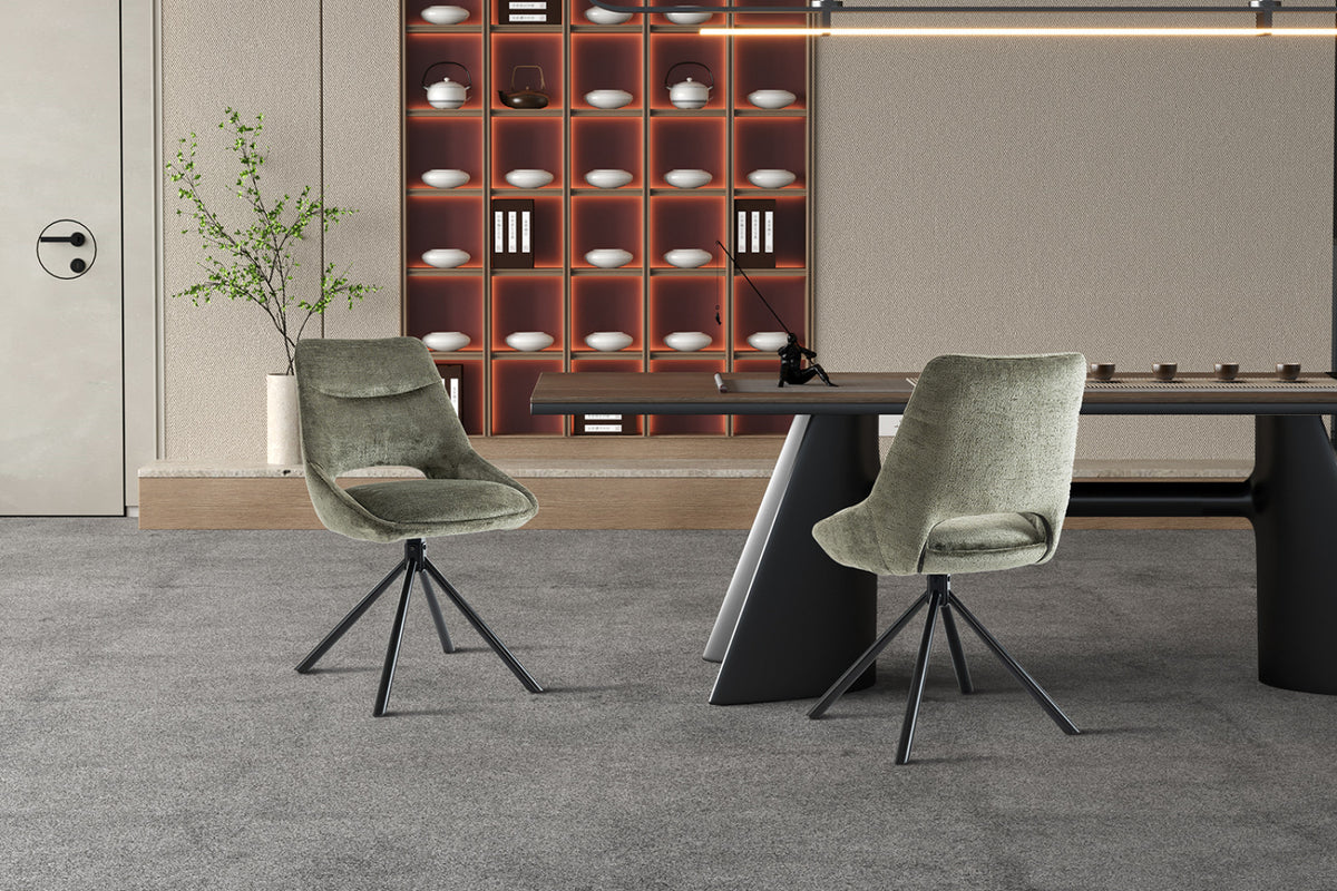 Lot de 2 chaises Dante – Vert