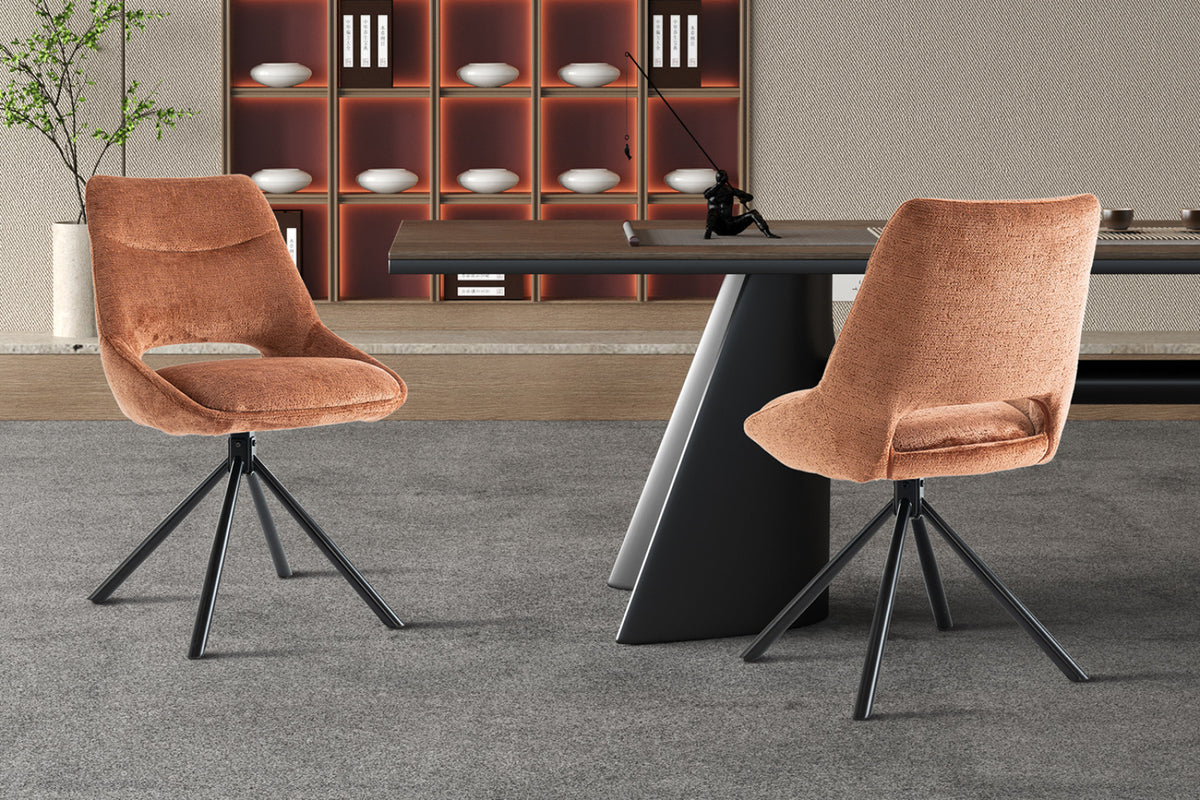 Lot de 2 chaises Dante – Rouille