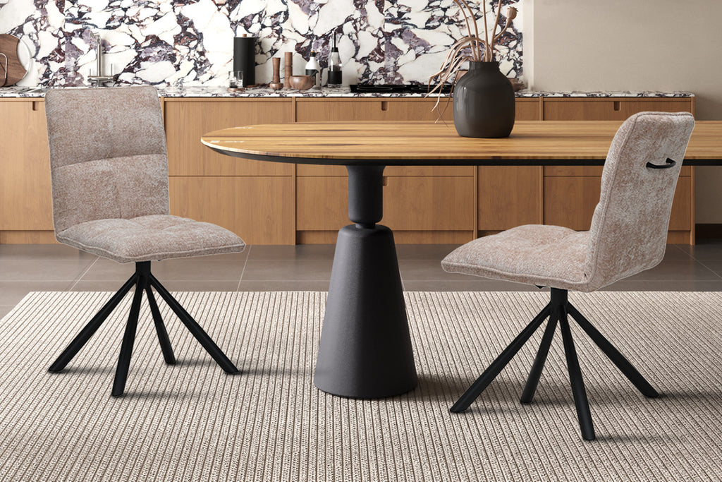 Lot de 2 chaises pivotantes Jack – Sable