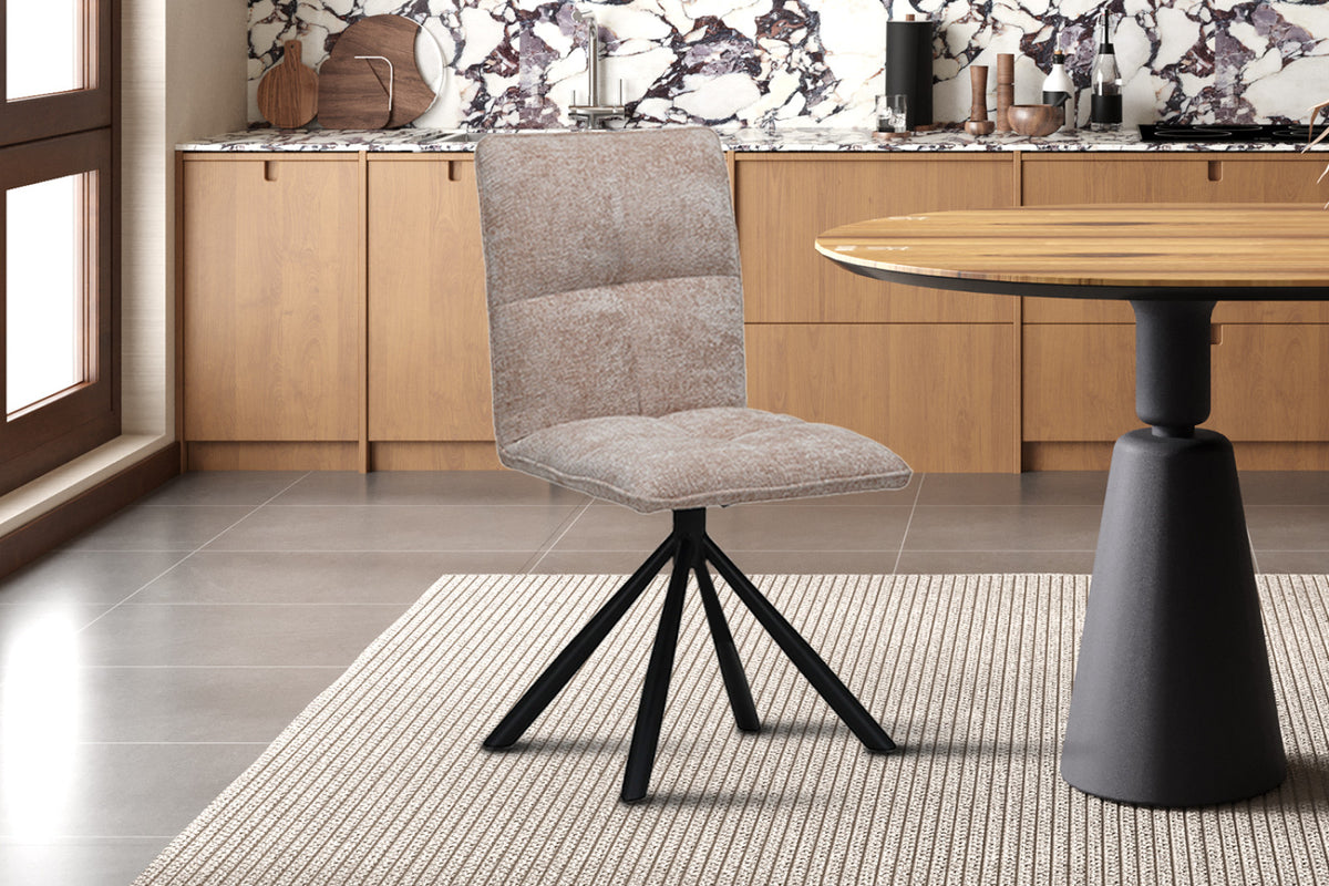 Lot de 2 chaises pivotantes Jack – Sable