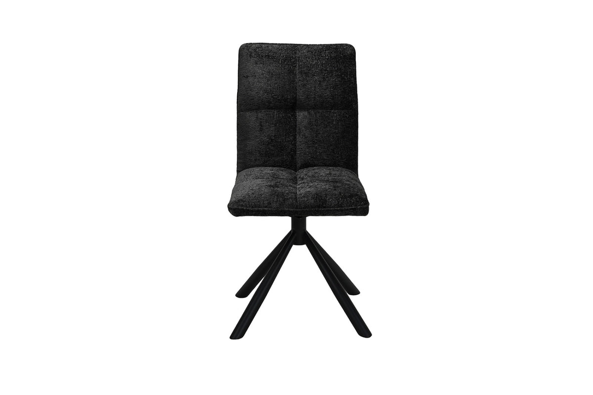 Lot de 2 chaises pivotantes Jack – Gris foncé