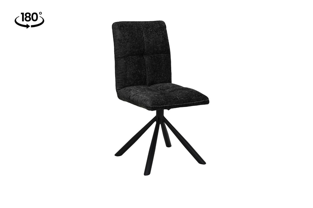 Lot de 2 chaises pivotantes Jack – Gris foncé