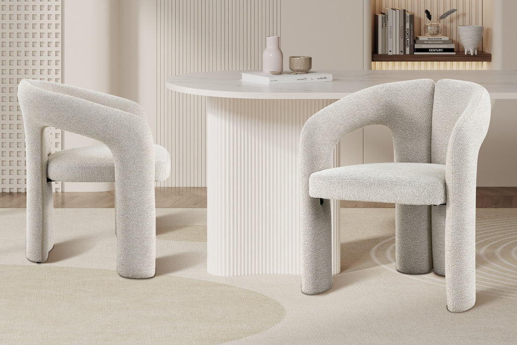 Lot de 2 chaises Beja – Écru