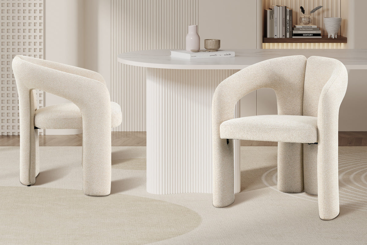 Chaise Beja – tissu beige