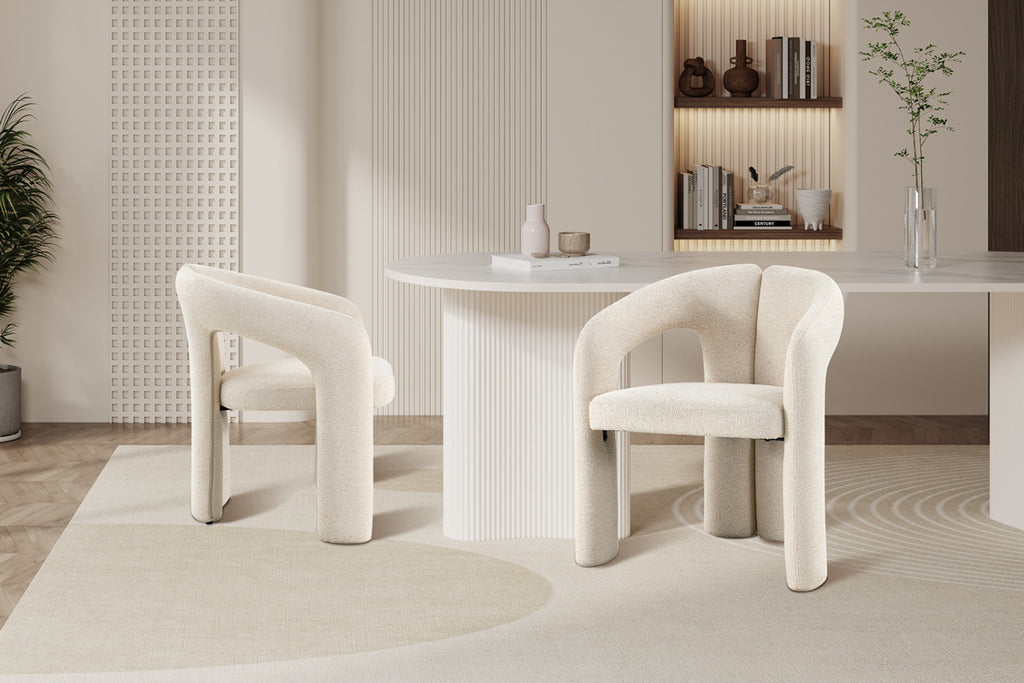 Lot de 2 chaises Beja – Beige