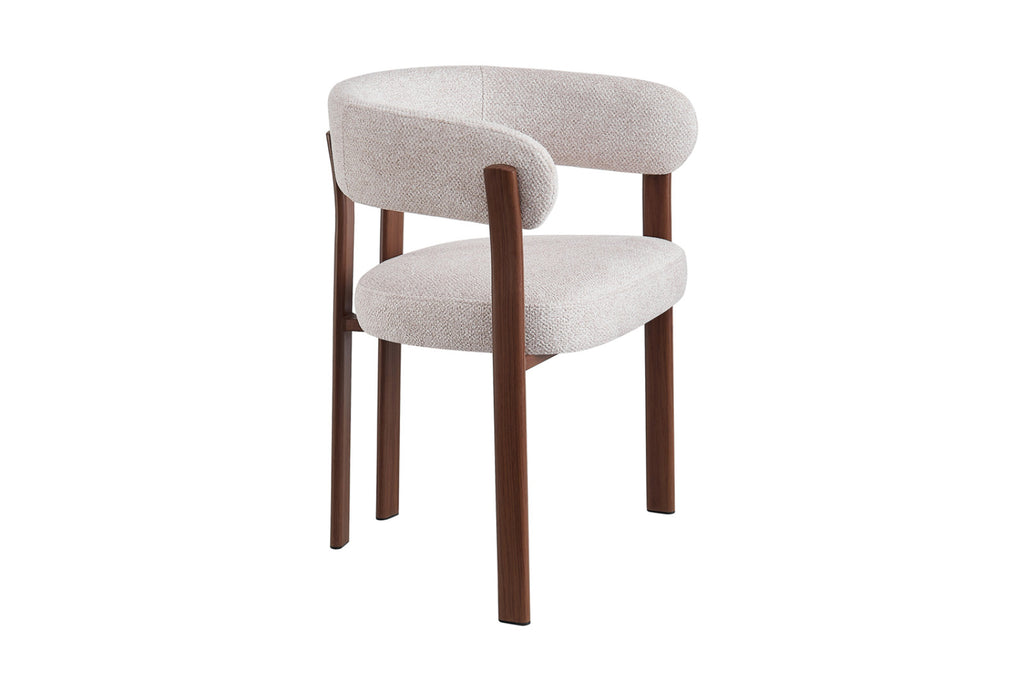 Lot de 2 chaises avec accoudoirs Julia – Noyer