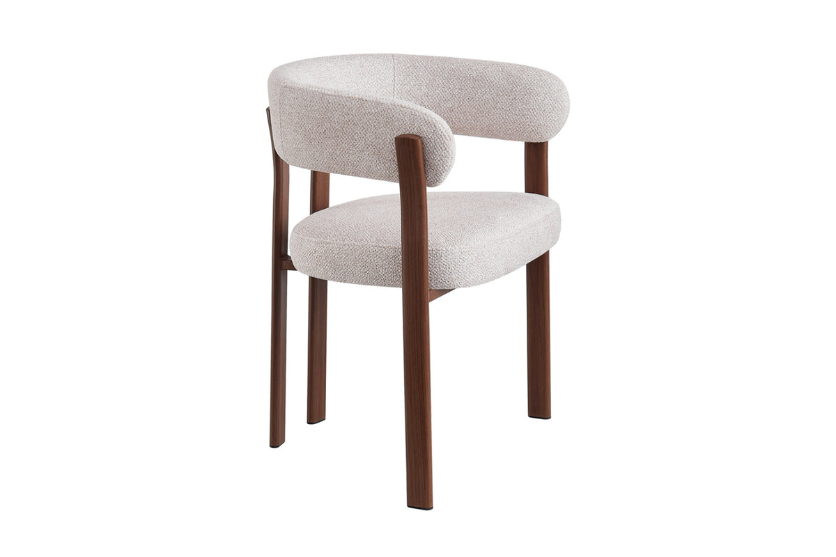 Lot de 2 chaises avec accoudoirs Julia – Noyer