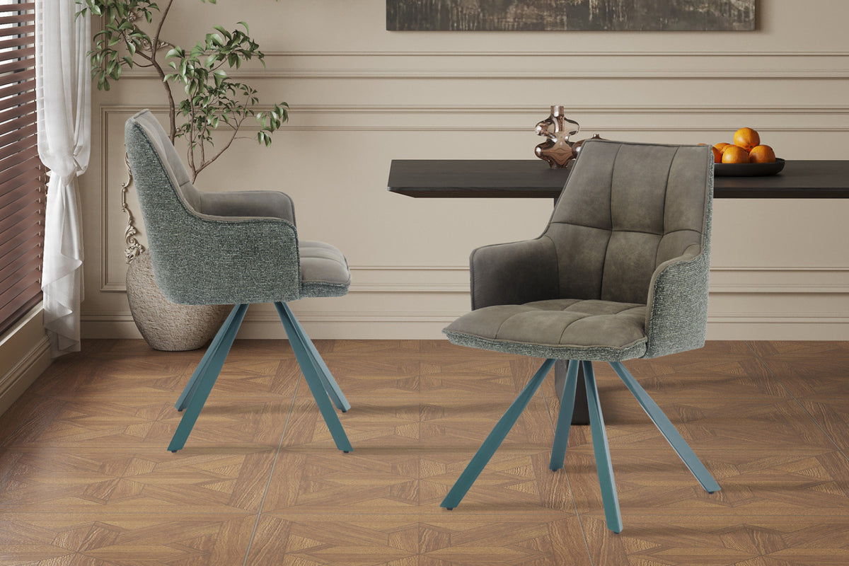 Chaise Solenne – pivotant à 0 ote jonah 024 & present 355 vert