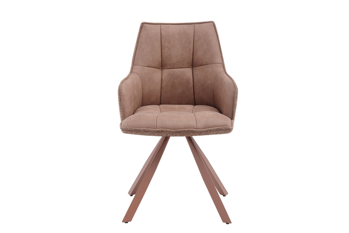 Chaise Solenne – pivotant à 0 ote jonah 251 & present 182 rose