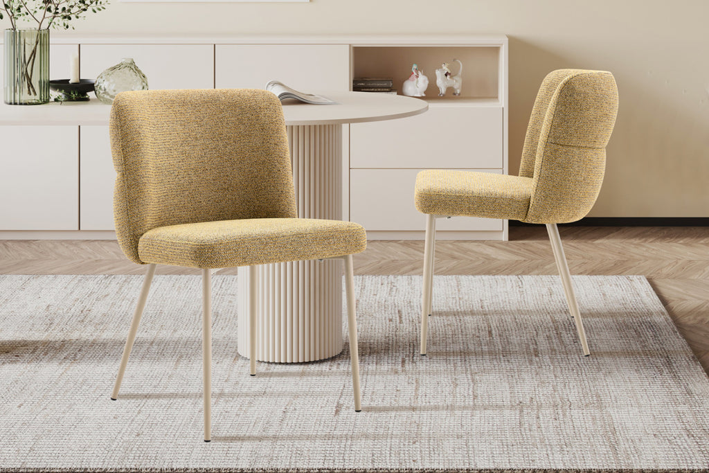 Lot de 2 chaises Alix – Jaune