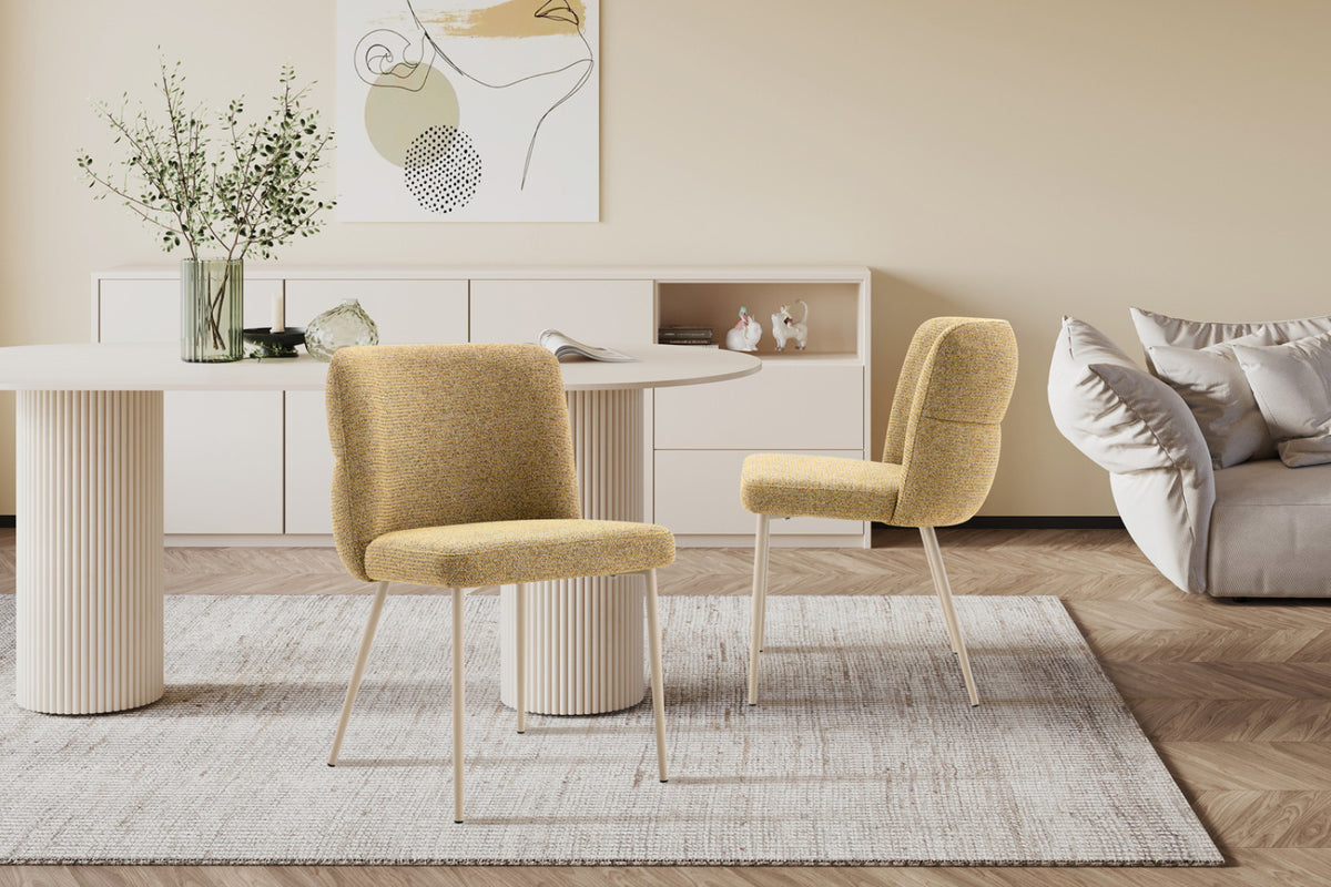 Lot de 2 chaises Alix – Jaune