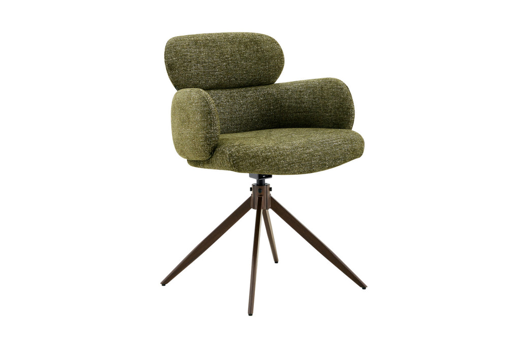 Lot de 2 chaises pivotantes Roxane – Vert