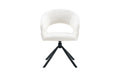 Chaise Amber – pivotant à 0 tissu miracle blanc