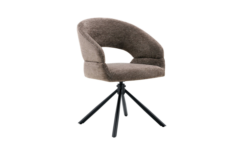 Lot de 2 chaises pivotantes Amber – Poivre