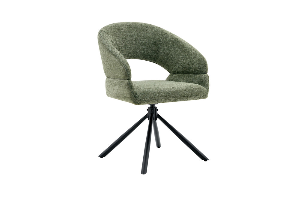 Lot de 2 chaises pivotantes Amber – Vert