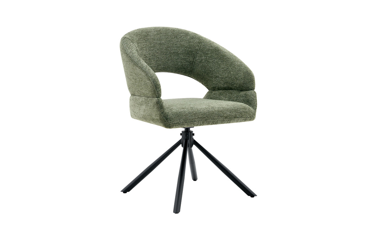 Lot de 2 chaises pivotantes Amber – Vert
