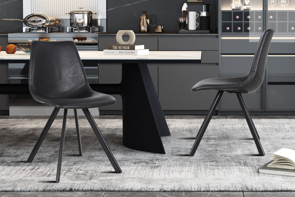 Lot de 2 chaises Emma – Noir