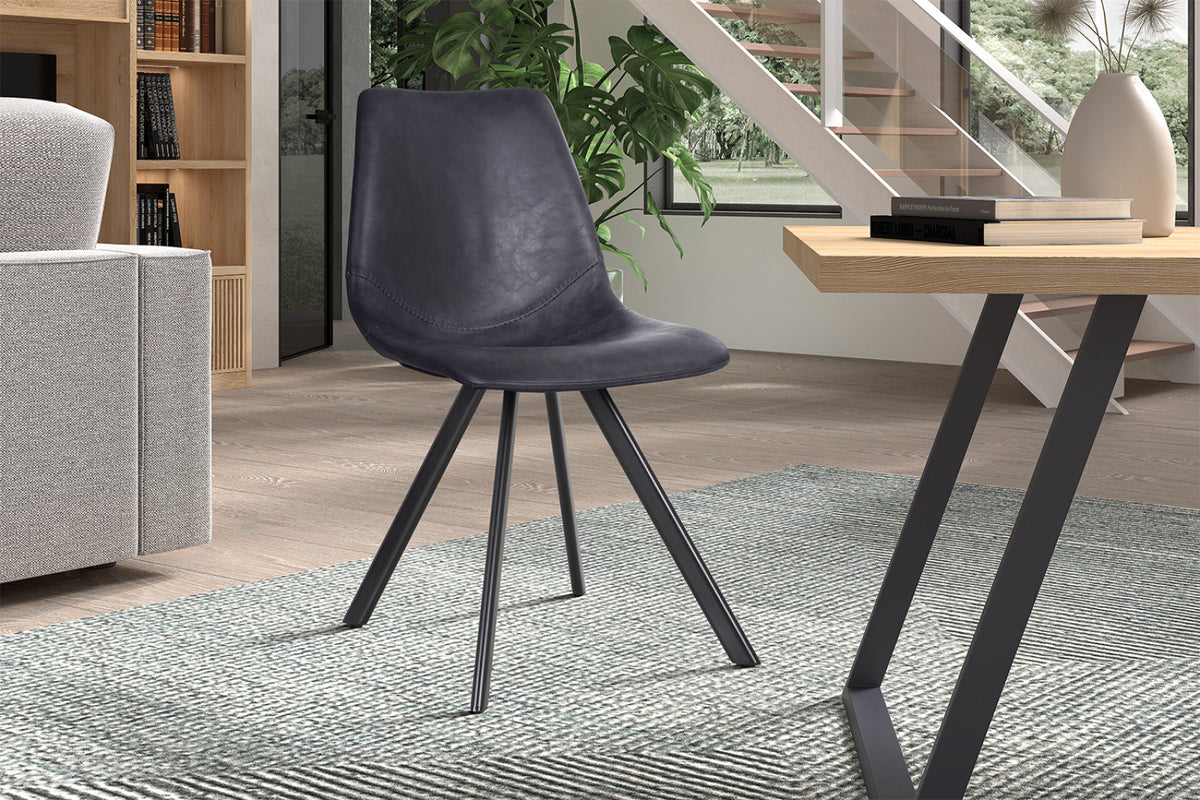 Lot de 2 chaises Emma – Noir