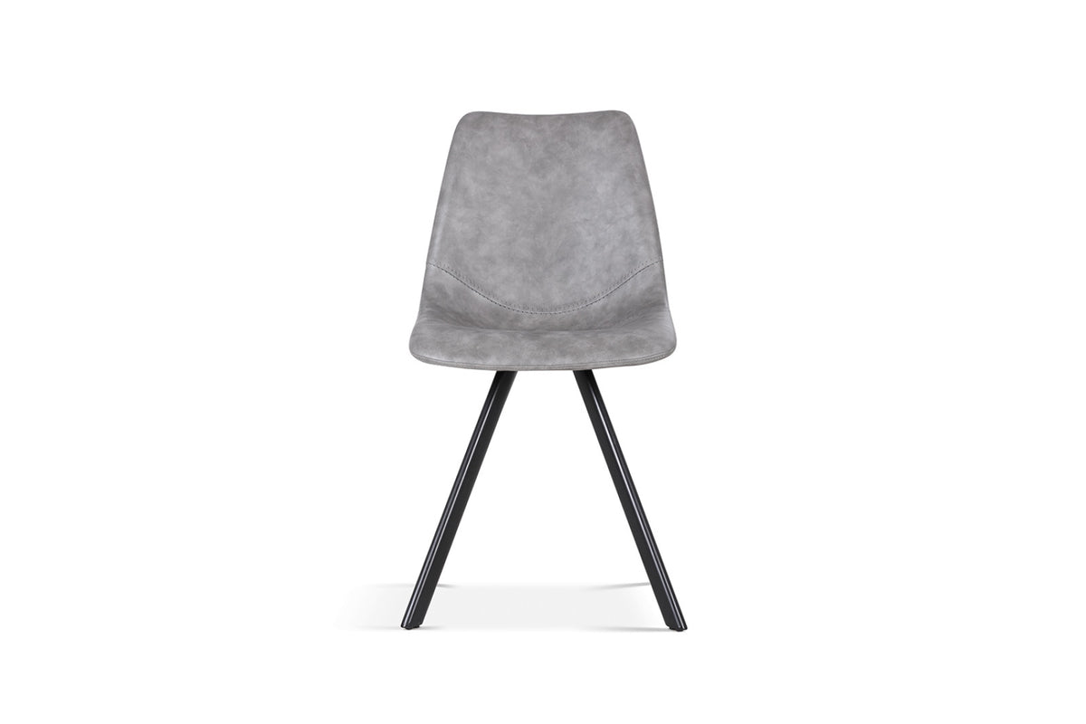 Lot de 2 chaises Emma – Gris foncé