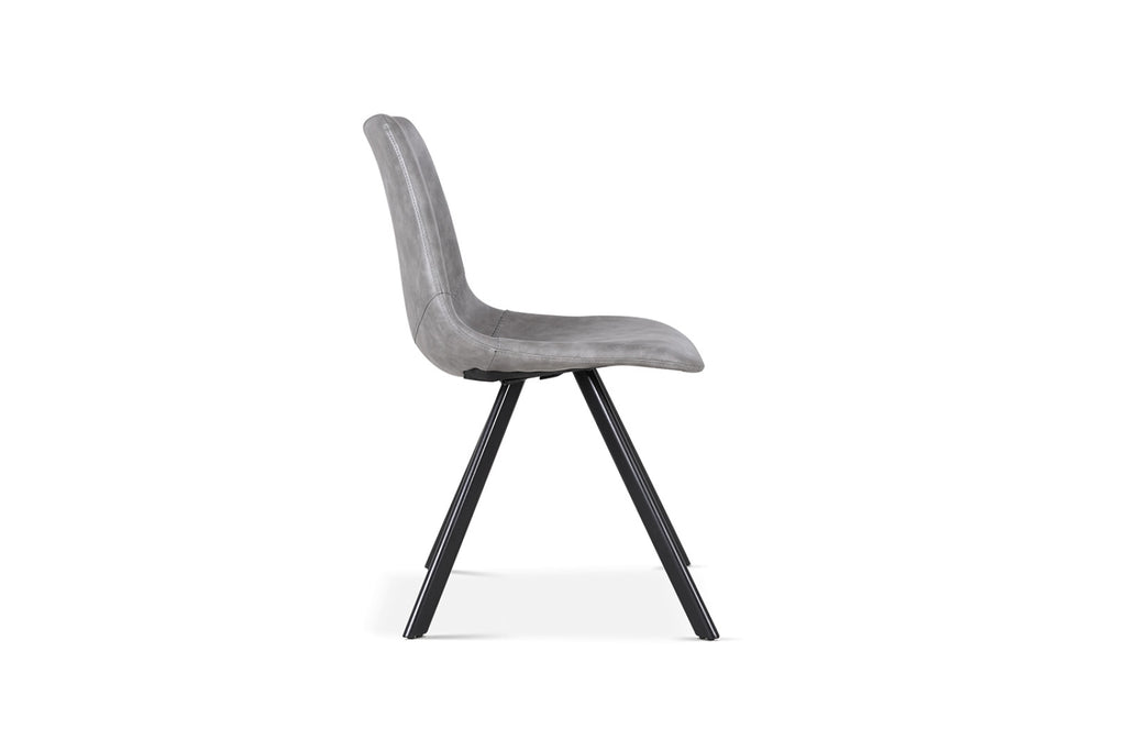 Lot de 2 chaises Emma – Gris foncé