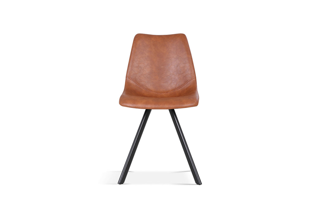Lot de 2 chaises Emma – Cognac