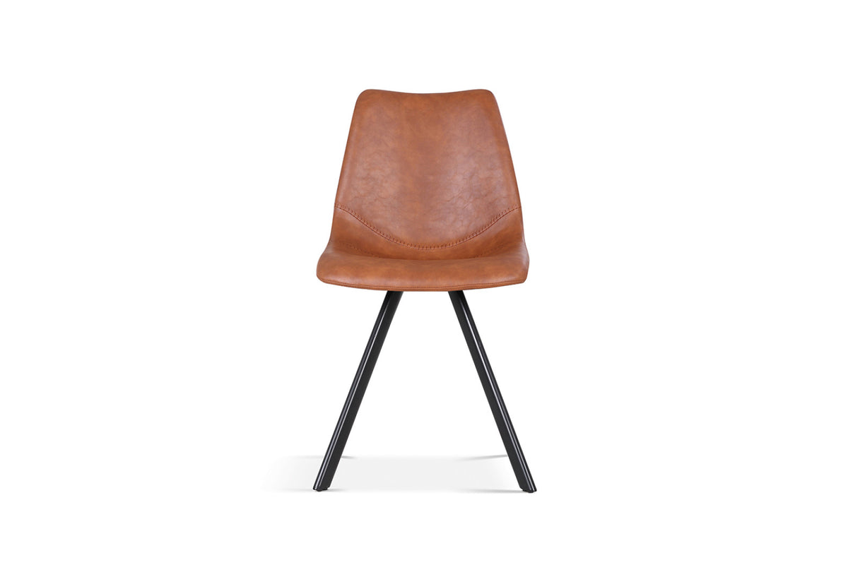 Lot de 2 chaises Emma – Cognac