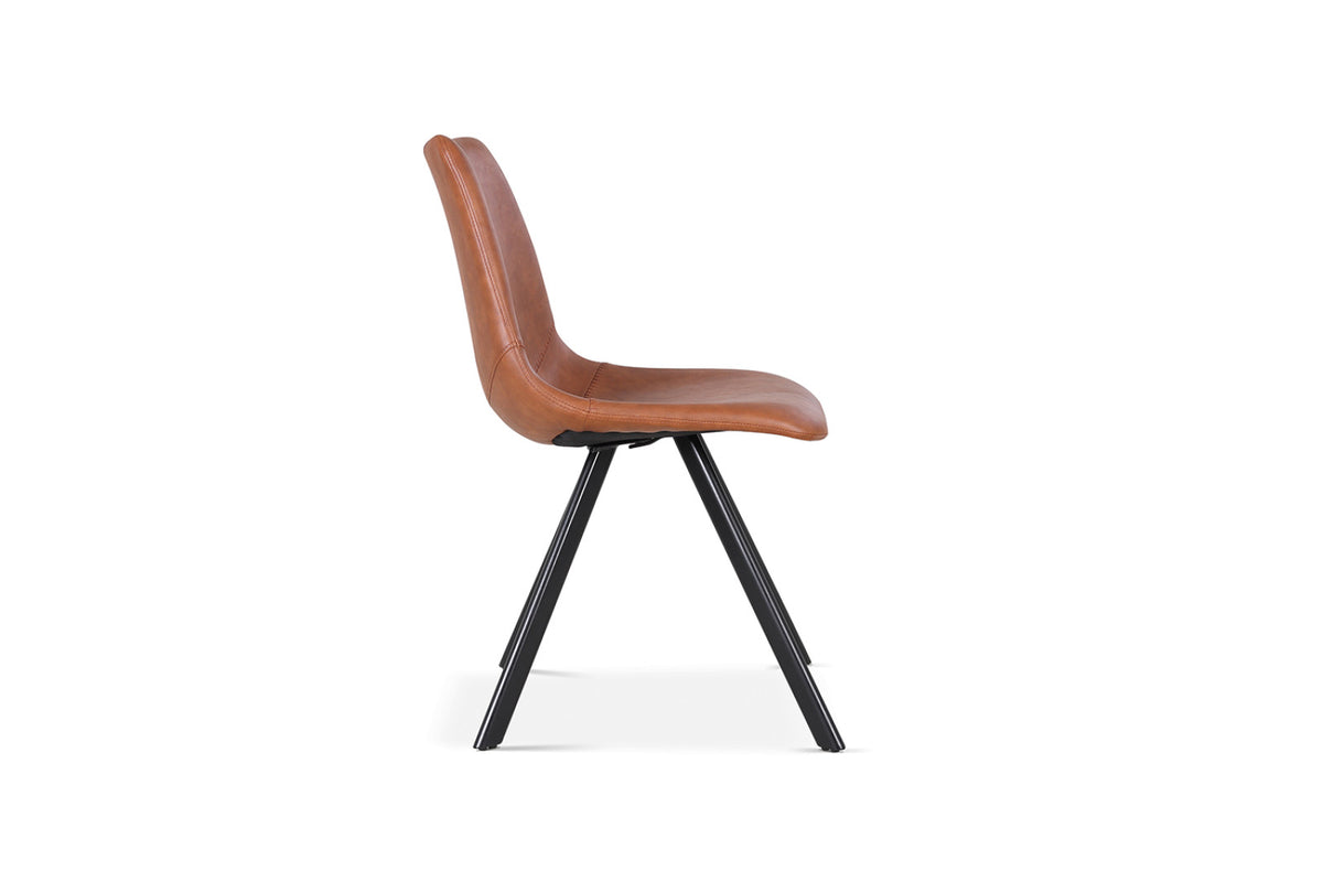 Lot de 2 chaises Emma – Cognac