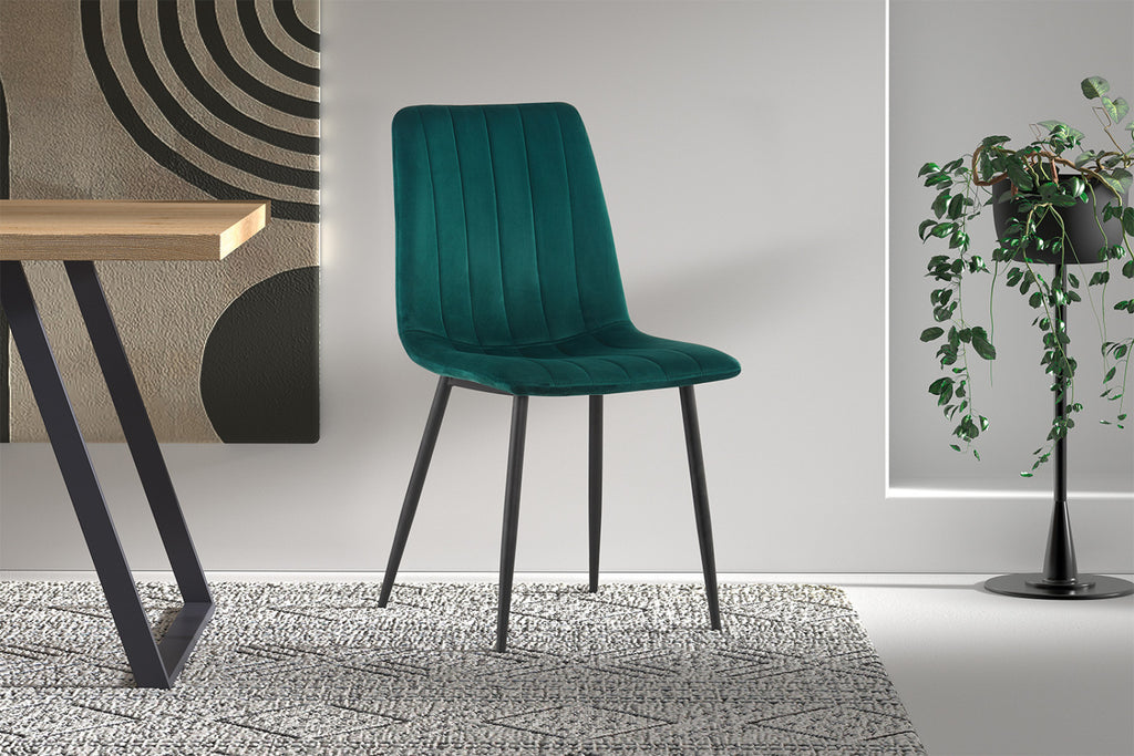 Lot de 4 chaises Willis – Vert
