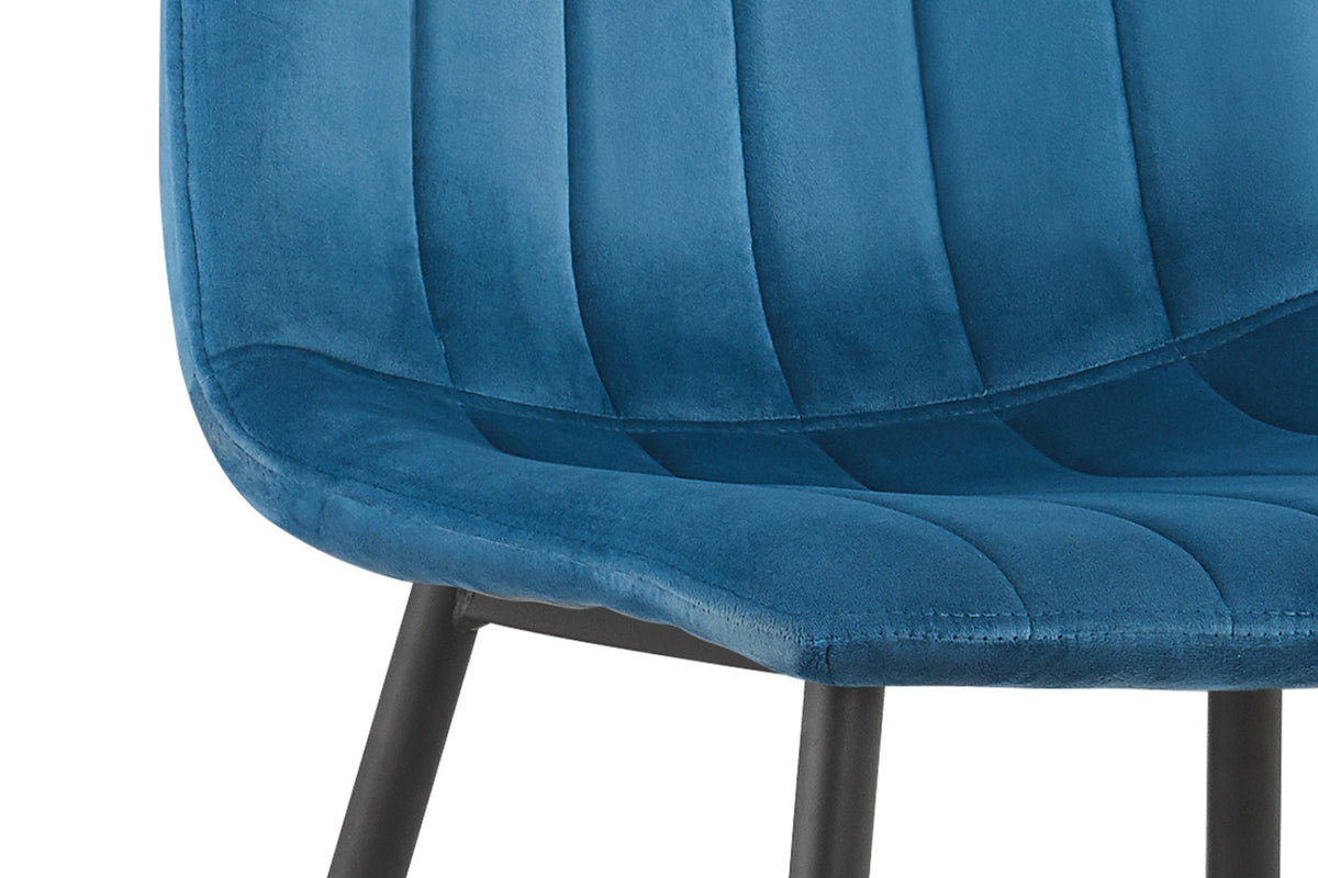 Lot de 4 chaises Willis – Bleu
