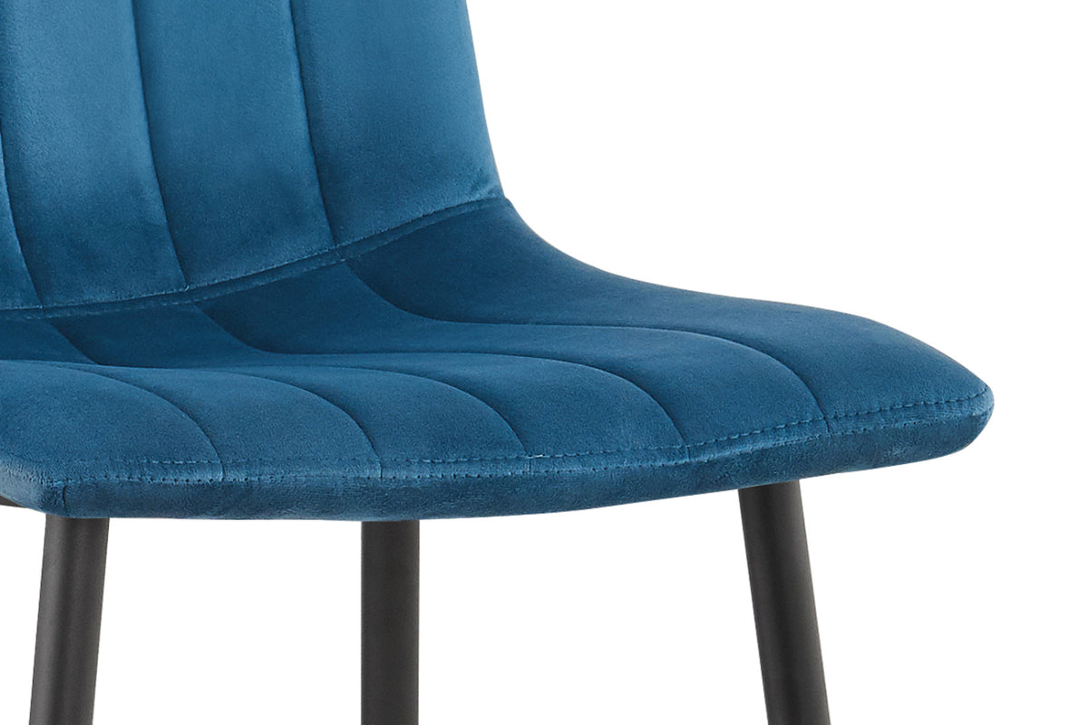 Lot de 4 chaises Willis – Bleu