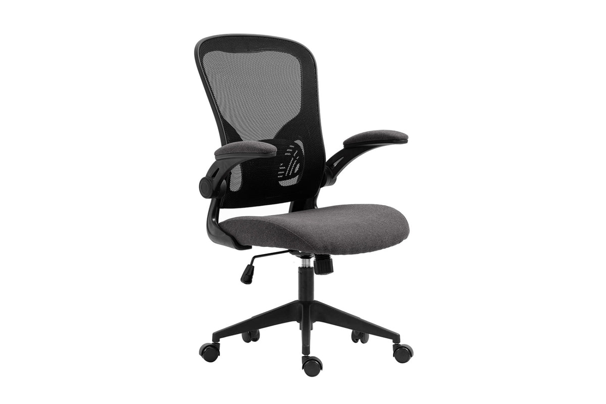 Chaise de bureau Marcos – mesh noir/gris