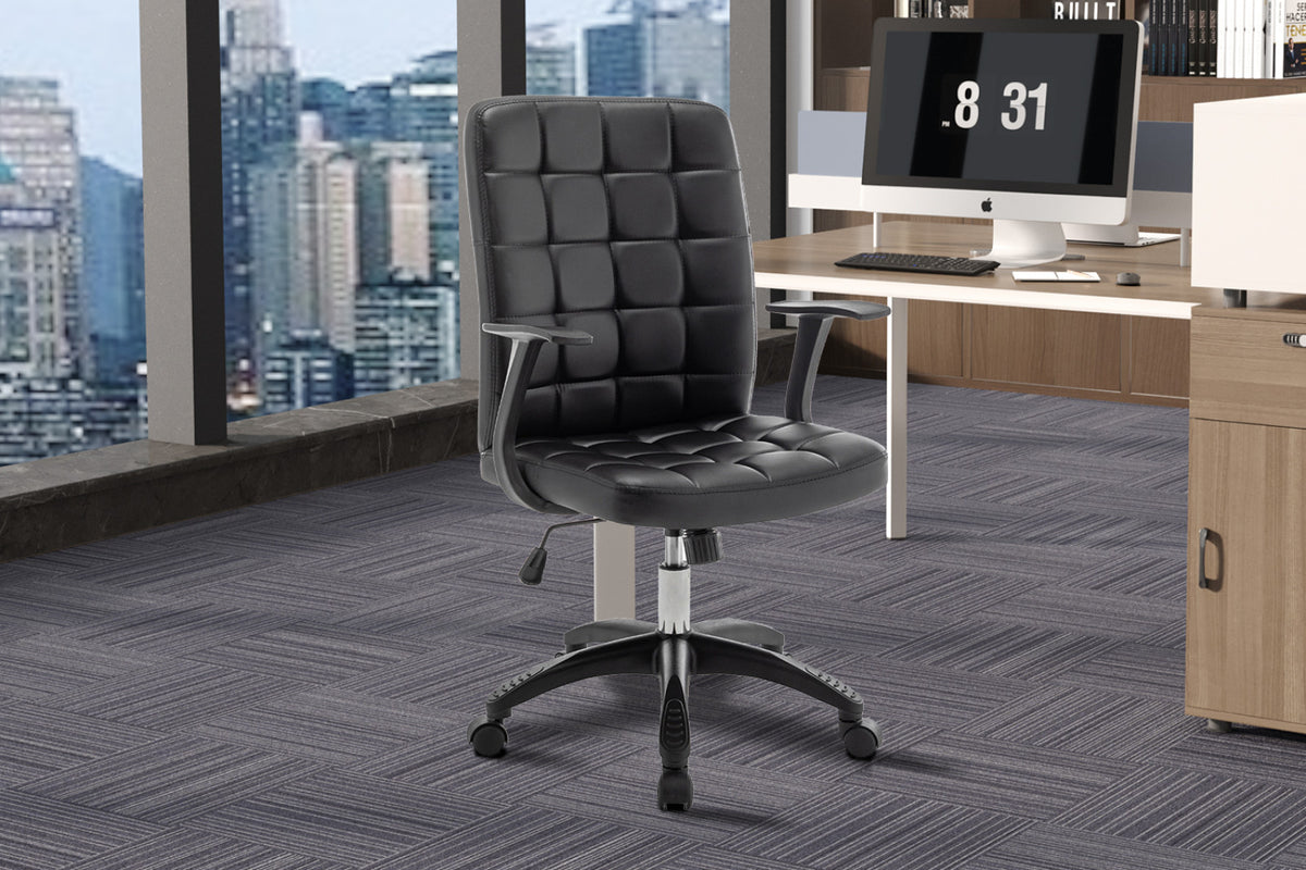 Chaise de bureau Luka – noir