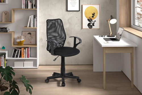 Chaise de bureau Job – mesh noir