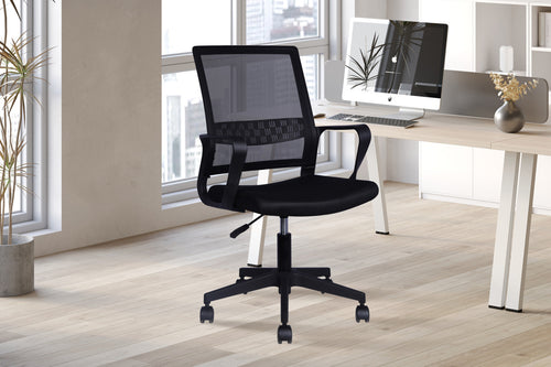 Chaise de bureau Dylan – mesh noir