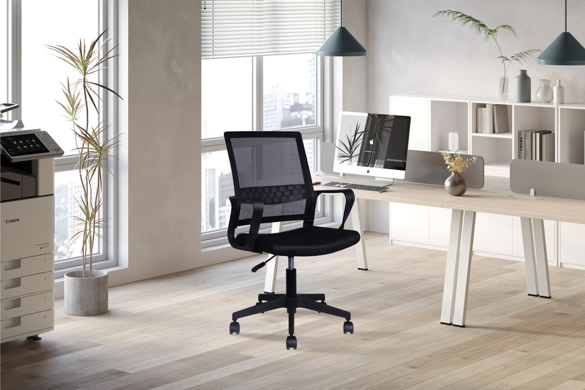 Chaise de bureau Dylan – mesh noir