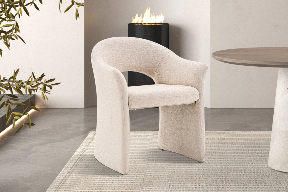 Chaise Charlotte – tissu beige