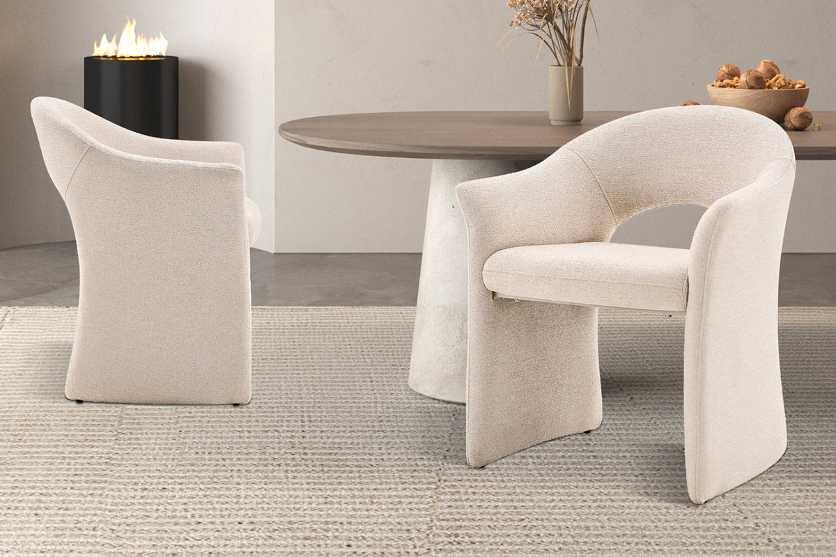 Chaise Charlotte – tissu beige