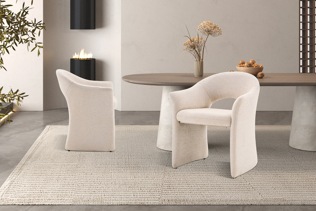 Chaise Charlotte – tissu beige