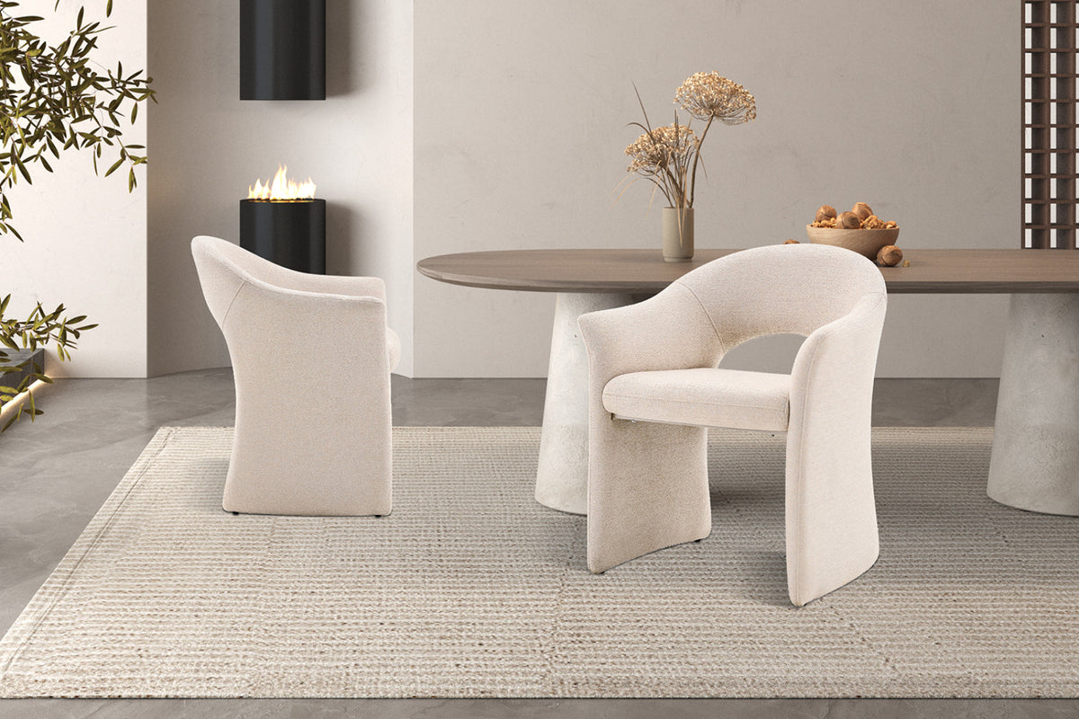 Chaise Charlotte – tissu beige