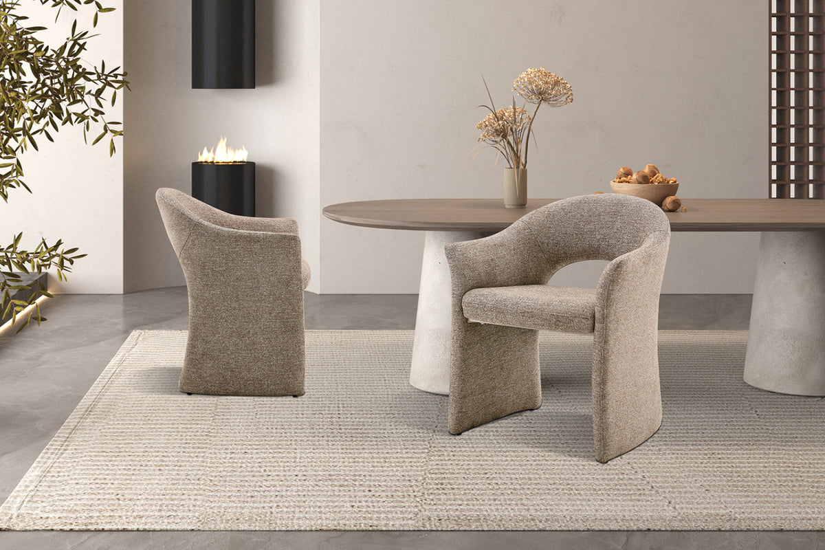 Lot de 2 chaises Charlotte – Poivre