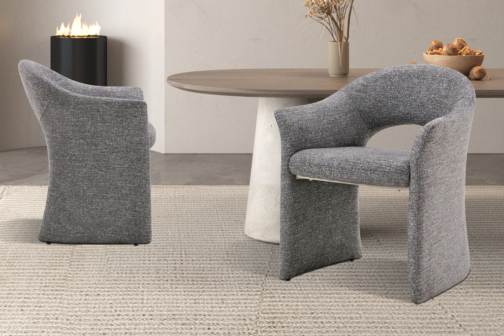 Lot de 2 chaises Charlotte – Gris