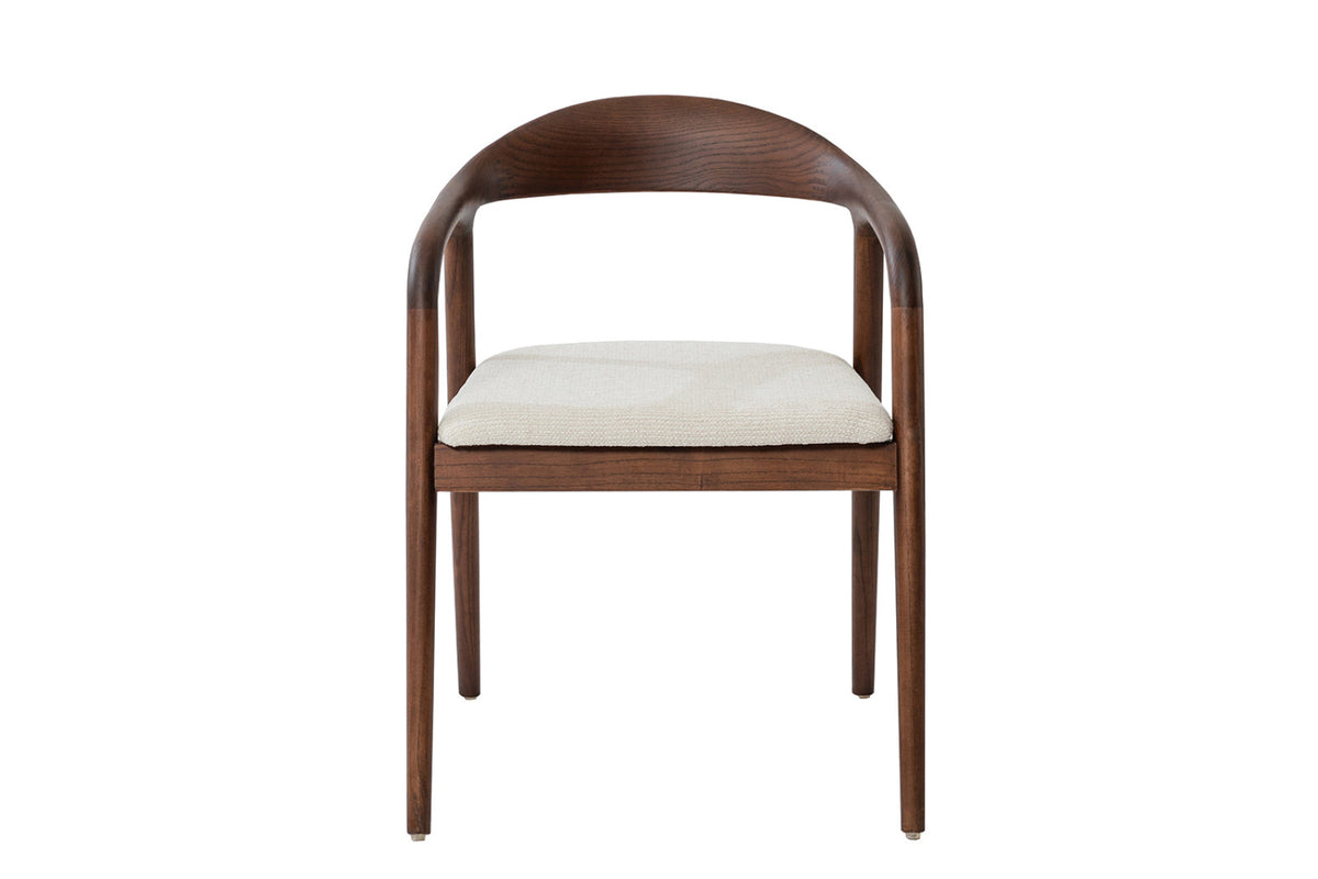 Lot de 2 chaises Claire – Frêne noyer