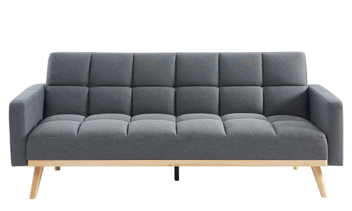 Canapé-lit Adana – tissu gris