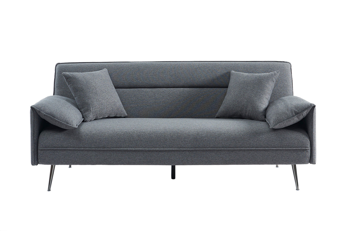 Canapé-lit Sivas – tissu gris