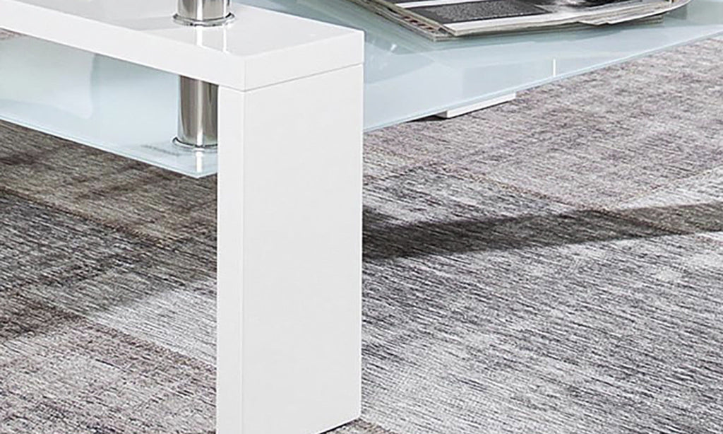 Table basse Alana – Blanc – vue 4