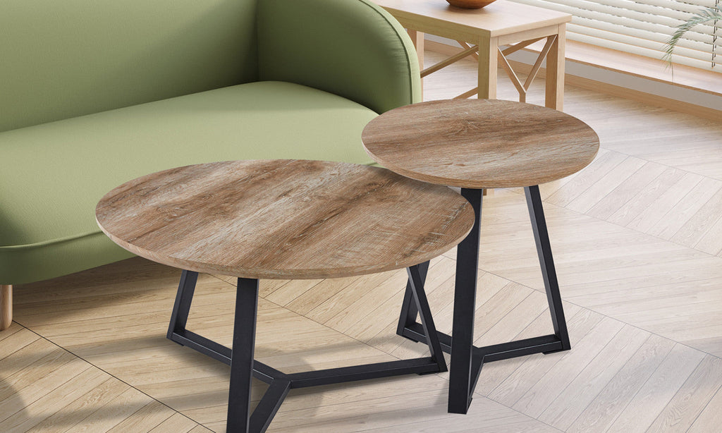 Table basse Paso 1 – décor chêne vieilli
