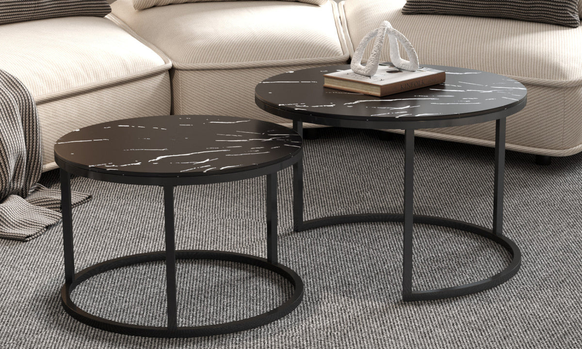 Table basse Boston – Marbre noir