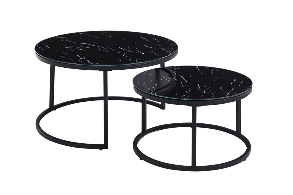 Table basse Boston – Marbre noir – vue principale